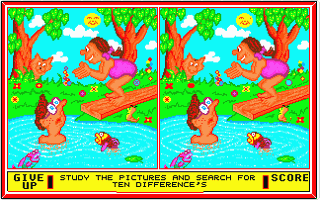 Spot the Difference atari screenshot